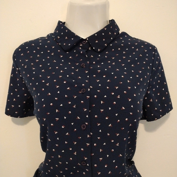 This&More - Back Tie Button Down Shirt - Picture 2 of 11